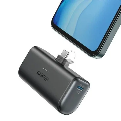 Anker Nano Power Bank (22.5W, Built-In USB-C Connector) 5000mAh - Black